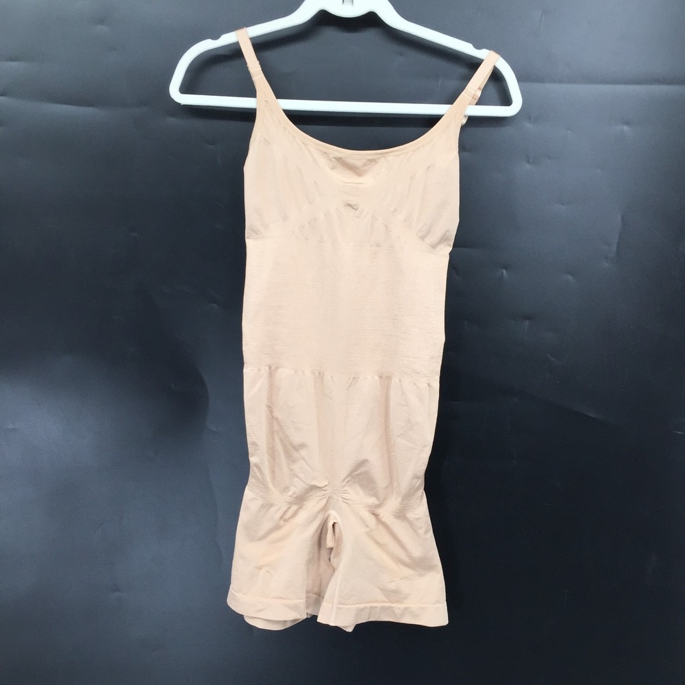 ShatoBu tan shapewear adjustable strap bodysuit stretch L